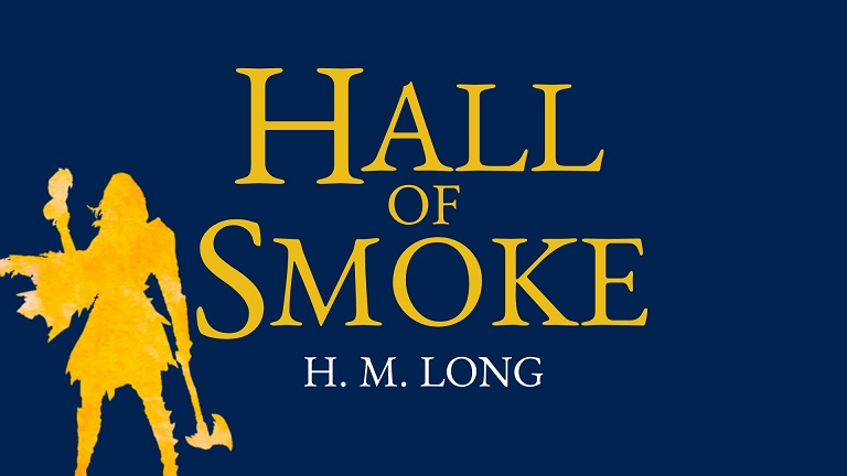 Title in yellow on navy next to silhouette of a warrior woman