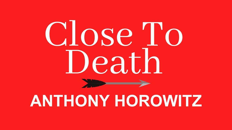 Title in white on red with an arrow